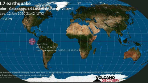 Виверження вулкана. Карта: volcanodiscovery.com