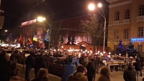 Смолоскипна хода у Києві. 