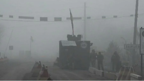 КПВВ "Майорське" в день обміну. Скріншот відео 112.ua