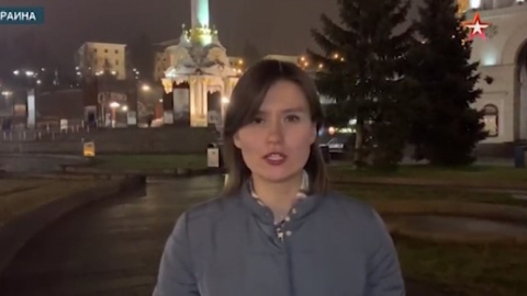 Російська журналістка. Скріншот tvzvezda