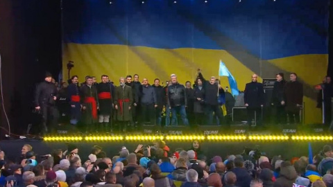 Момент с брошенным яйцом. Скриншот: Facebook/Петр Порошенко