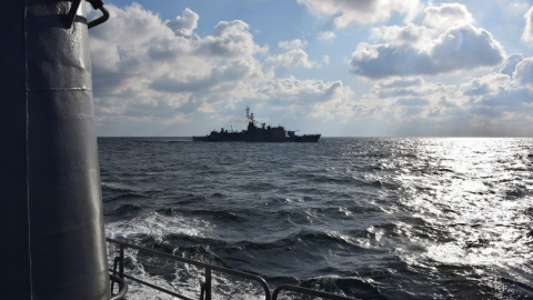 Навчання кораблів. Фото: navy.mil.gov.ua