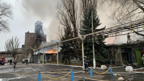 Пожар на шахте "Северная" Фото: ГосЧС
