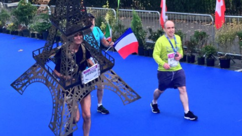 Необычный марафонец. Фото: twitter.com/dublinmarathon