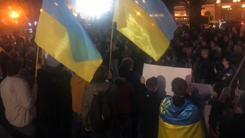 Протести у Львові. Фото: Юлія Гилей/"24 канал"