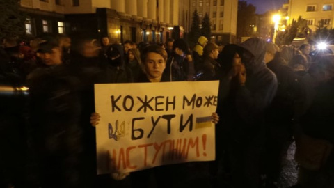 "Ніч на Банковій". Фото: "Цензор. Немає"