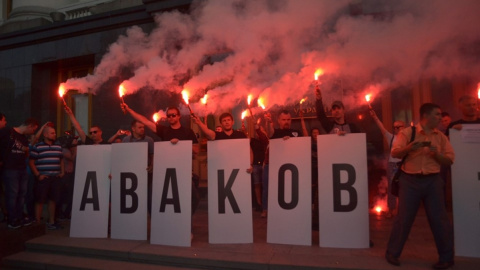 Акція "Аваков - чорт". Фото: facebook.com/vladislav.krasinskiy