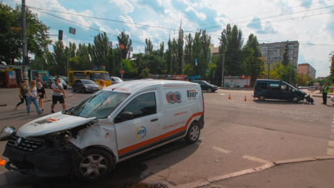 ДТП у Дніпровському районі Києва. Фото: "Інформатор"
