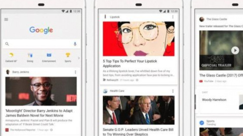 Теперь у стартовой страницы Google будет персонализированная новостная лента. Фото: google.com