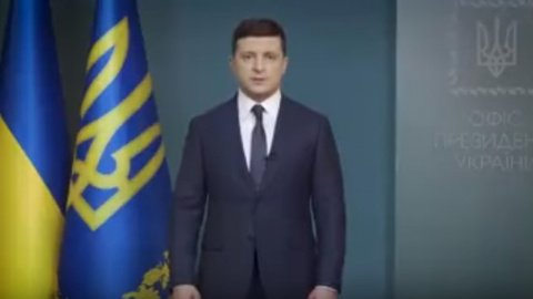 Зеленский. Скриншот видеообращения