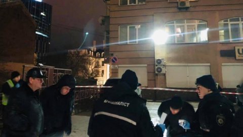 Поліція на місці вбивства. Фото: Поліція Києва