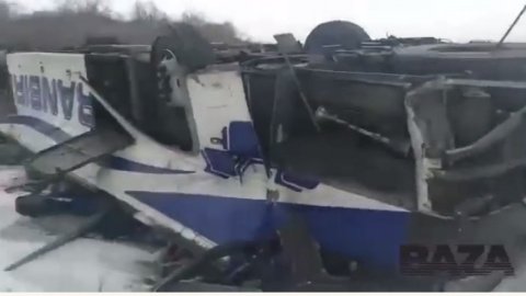 ДТП з автобусом в Росії. Скріншот відео BAZA