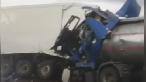 ДТП на Одеській трасі. Скріншот відео 