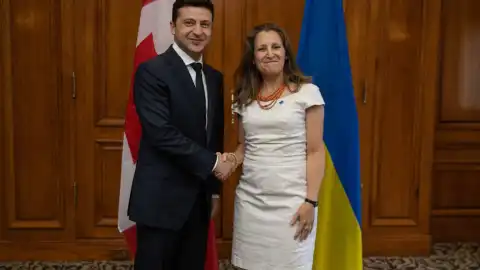 Зеленский с Фриланд. Фото: president.gov