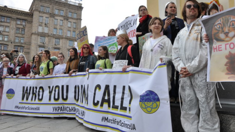 Марш за науку в Києві. Фото: Цензор. НЕТ