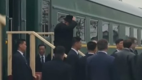 Візит Кім Чен Ина в Росії. Скріншот відео НТВ