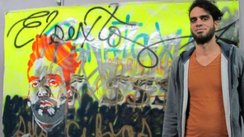 Освободили уличного художника, задержанного за рисунки "политиков-свиней"