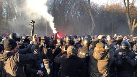 Акція протесту, в ході візиту Порошенка у Вінницю. Фото: vinnitsа.info