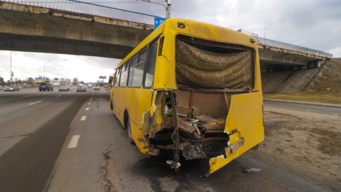 ДТП на Броварському проспекті в Києві. Фото: Інформатор.
