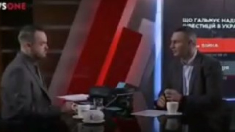 Віталій Кличко осоромився. Скріншот NewsOne