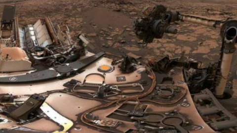 У NASA опублікували панораму Марса, зняту марсоходом. Фото: NASA