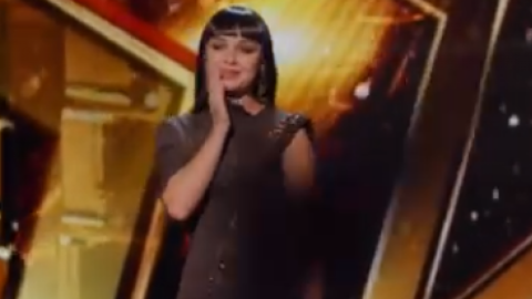 У США українка з тріумфом пройшла у фінал шоу Аmerica's Got Talent. Скріншот відео: Ксенія Симонова