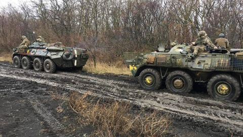 24 січня п'ятеро окупантів були знищені і один поранений. Фото: Штаб ООС Facebook