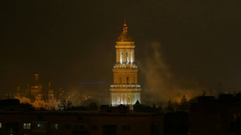 Києво-Печерська лавра горить 14 січня 2019. Фото: Eldar Sarakhman
