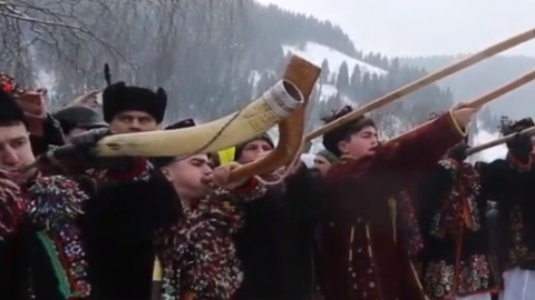 Коляда в Криворівні 2019. Скріншот відео Depo.Ua
