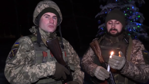 Військові побажали українцям миру і взаєморозуміння.Скріншот facebook.com/pressjfo