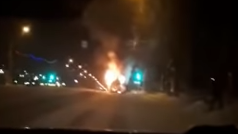 У мережі з'явилося моторошне відео вибуху маршрутки в Магнітогорську