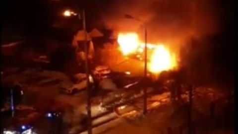 Про постраждалих поки не відомо. Скріншот відео.