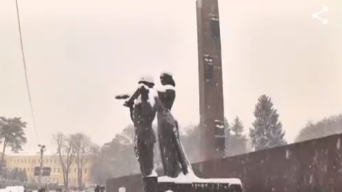 Демонтаж стели буде коштувати міському бюджету 295,8 тис. грн. Скріншот відео zaxid.net