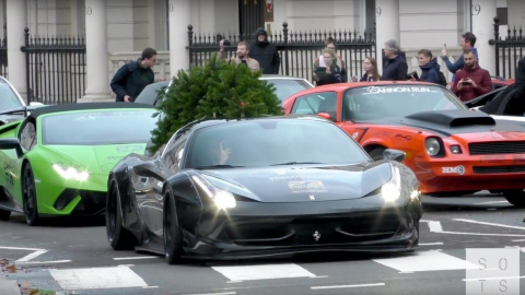 Хода пройшла в рамках параду суперкарів в Лондоні. Скріншот: Supercars on the streets/YouTube