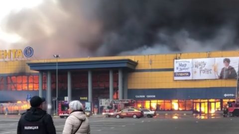 Покрівля впала повністю по всьому будинку. Скріншот відео.
