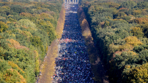 У Берліні Марш проти расизму зібрав на площі понад 240 тис. осіб. Фото: твіттер/@contаctlight69