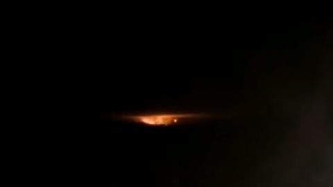 У Чернігівській області на військових складах прогримів вибух. Скріншот відео: Фейсбук/uаchеrnihiv