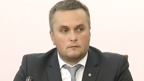 Холодницький зазначив, що після інциденту силовики НАБУ забрали свого людини і зникли з місця події. Скріншот відео.