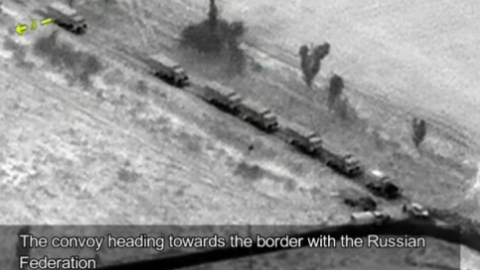 Опубліковано відео незаконного в'їзду російських конвоїв на територію України