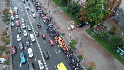 У центрі Києва проходить дві акції протесту. Фото: Інформатор