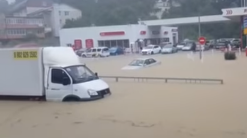 Потоп в Сочі. Скріншот відео.