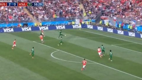 Росія обіграла Саудівську Аравію на ЧС-2018. Скріншот відео Football World