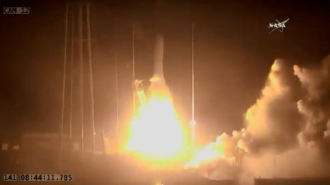 Запуск ракети. Скріншот відео NASA