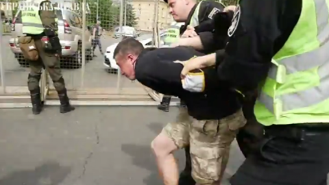 Затриманий виявився учасником націоналістичного руху, головою Броварської організації "Моноліт". Фото: УП