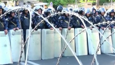 Протести в Єревані. Скріншот відео "Радіо Свобода"