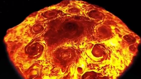 У NASA показали циклони і антициклони Юпітера, схожі на піцу посеред космосу