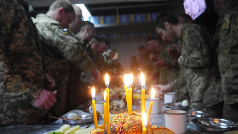 Украинские миротворцы отпраздновали Воскресение Христово