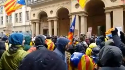 У Берліні вимагали звільнення Пучдемона. Скріншот відео Sílvia Mariné