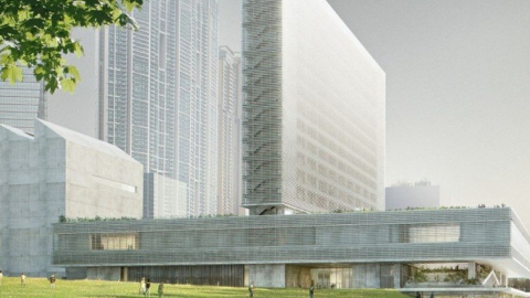 Строительство музея отстает от графика на 2 года. Фото:  www.westkowloon.hk.