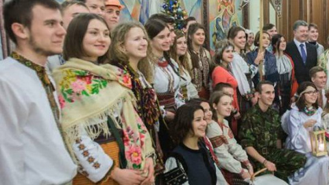 Вертеп в Администрации Президента. Фото: Facebook.com/petroporoshenko